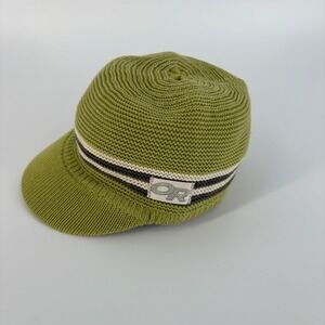 Outdoor Research OR Knit Visor Cap Hat Green One Size Organic Cotton Blend